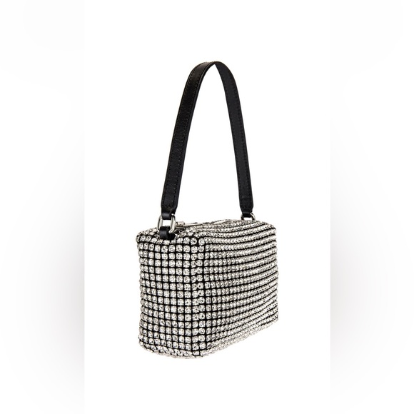 Crystal Mesh Shoulder Bag in Silver - Picture 8 of 10